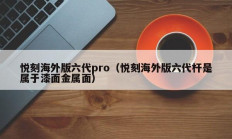 悦刻海外版六代pro（悦刻海外版六代杆是属于漆面金属面）